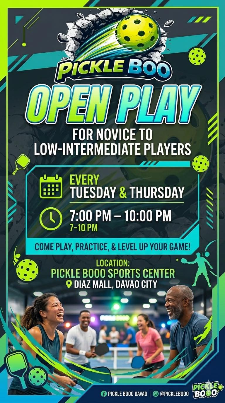Open Play this July 2, 7-10pm